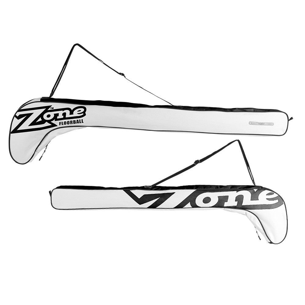 ZONE Floorballschläger Tasche, Unihockey Bag, schwarz/weiss